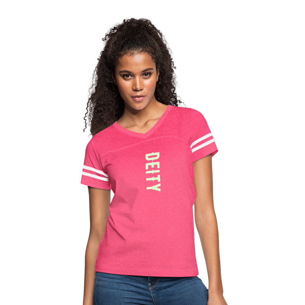 vintage pink/white - Deity Glow in The Dark Print Women’s Vintage Sports T-Shirt - Women’s Vintage Sport T-Shirt | LAT 3537 at TFC&H Co.