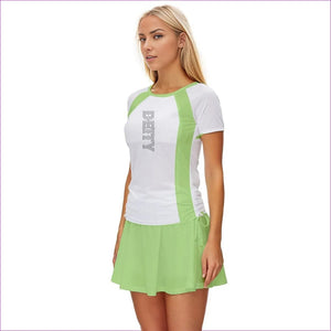 Deity Green Color Block Womens Sports Wear Set - athletic-workout-sets at TFC&H Co.