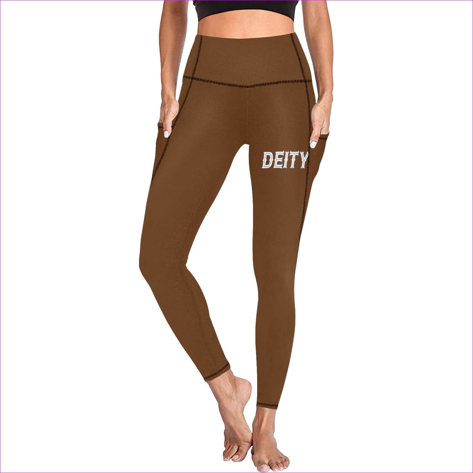 Deity High Waist Leggings w/ Pockets - 10 Colors - women's leggings at TFC&H Co.
