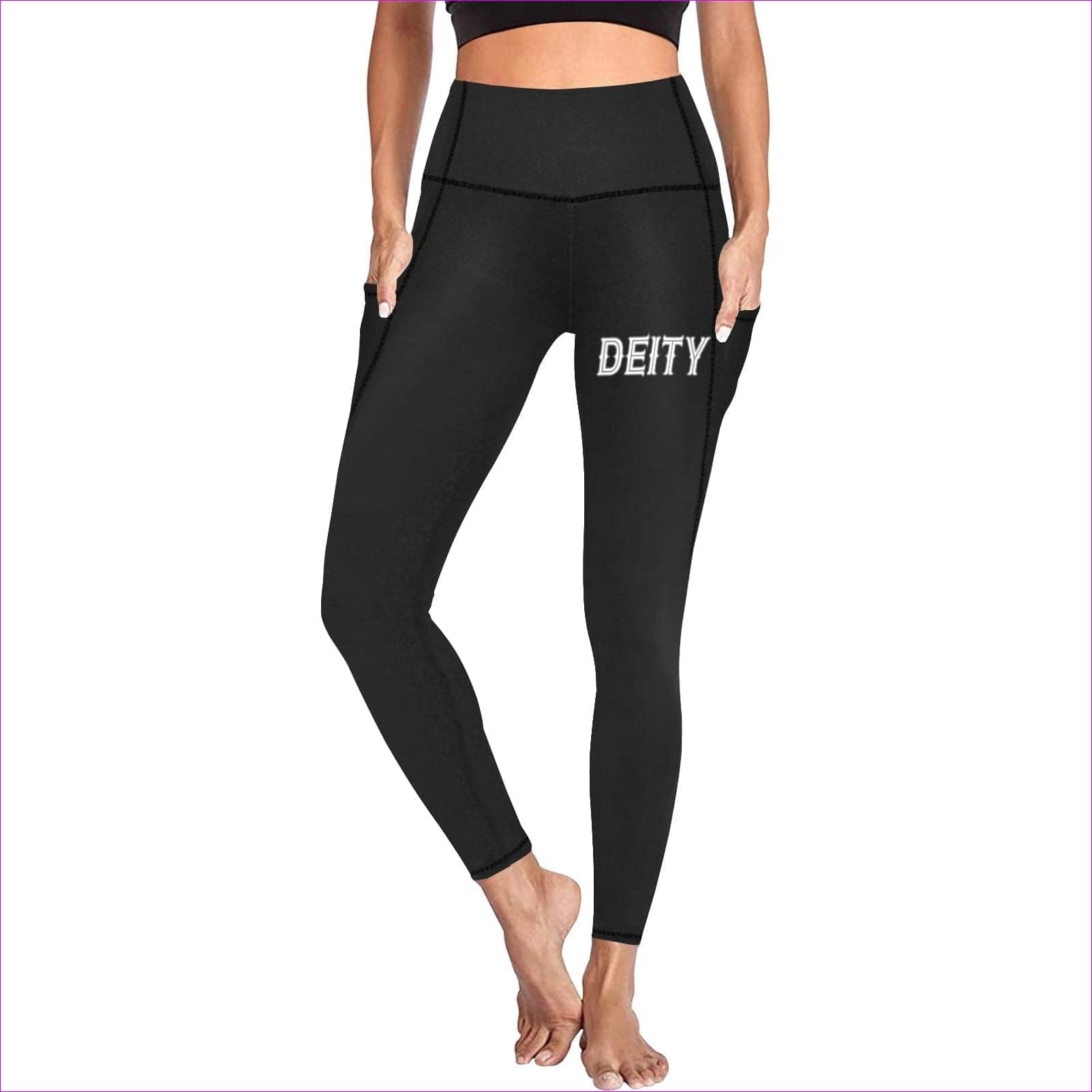 Deity High Waist Leggings w/ Pockets - 10 Colors - women's leggings at TFC&H Co.