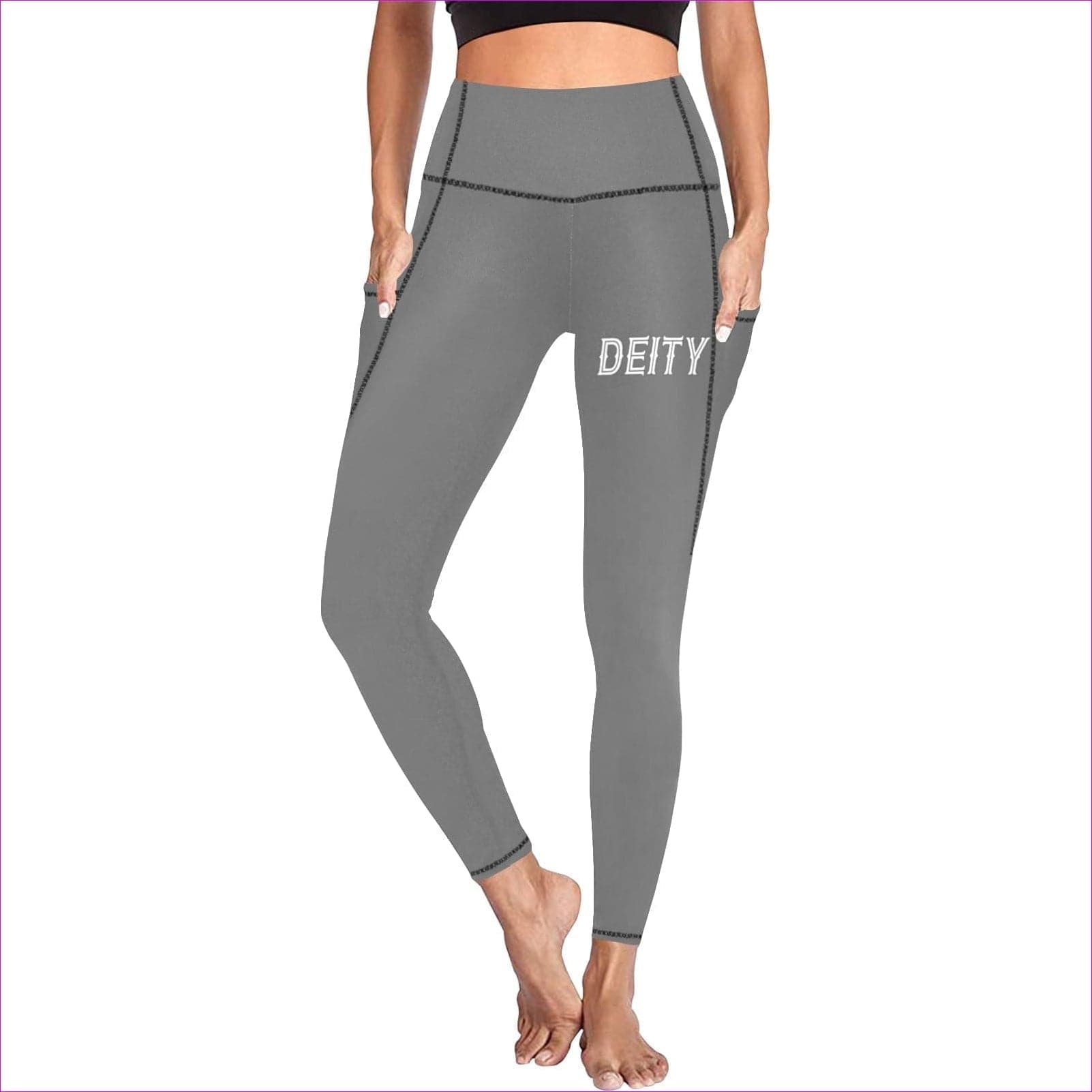 Deity High Waist Leggings w/ Pockets - 10 Colors - women's leggings at TFC&H Co.