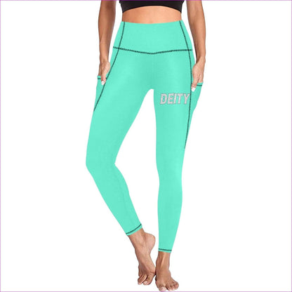 Deity High Waist Leggings w/ Pockets - 10 Colors - women's leggings at TFC&H Co.