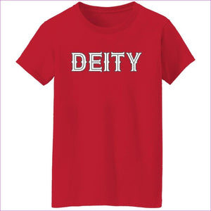 Red - Deity Ladies' 5.3 oz. T-Shirt - Womens T-Shirts at TFC&H Co.