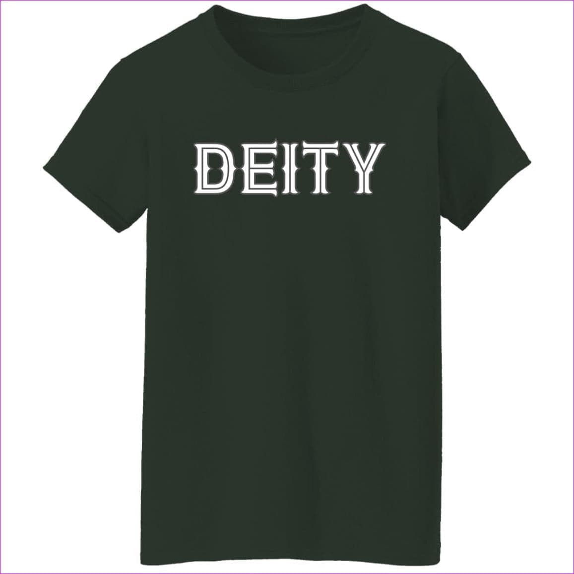 Forest Green - Deity Ladies' 5.3 oz. T-Shirt - Womens T-Shirts at TFC&H Co.