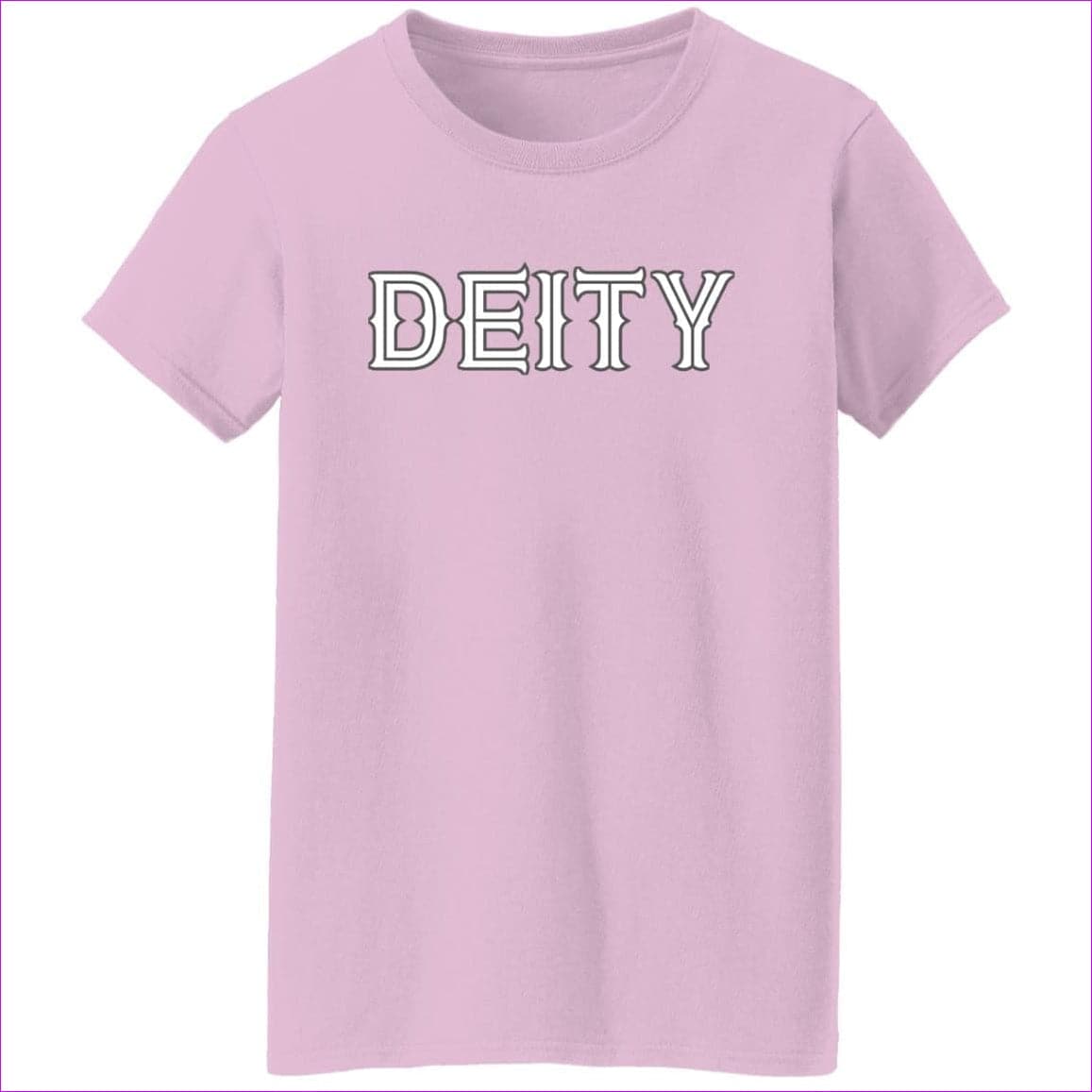 Light Pink - Deity Ladies' 5.3 oz. T-Shirt - Womens T-Shirts at TFC&H Co.