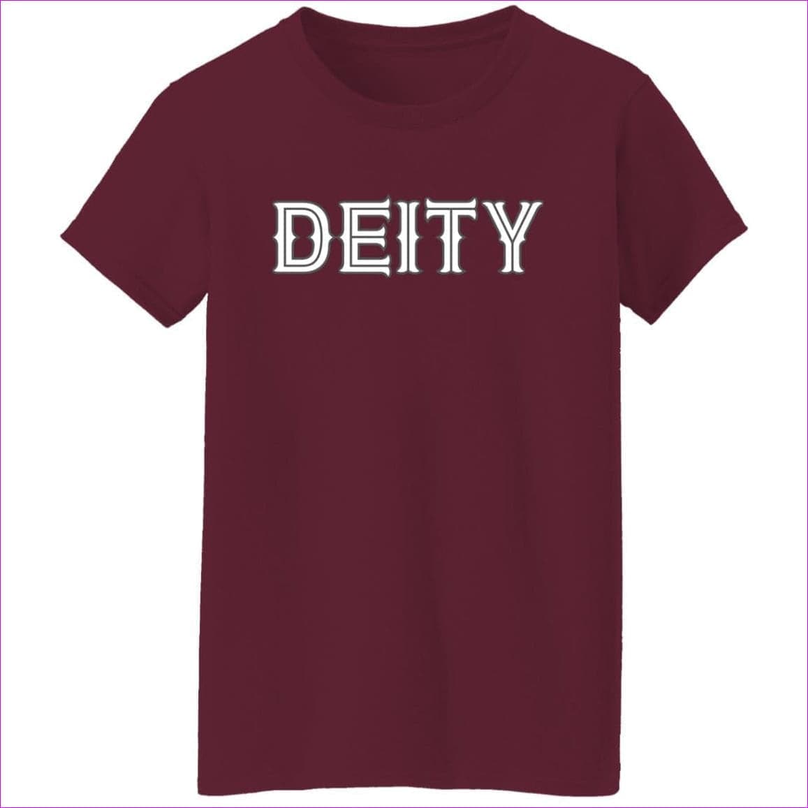 Maroon - Deity Ladies' 5.3 oz. T-Shirt - Womens T-Shirts at TFC&H Co.