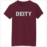Maroon - Deity Ladies' 5.3 oz. T-Shirt - Womens T-Shirts at TFC&H Co.