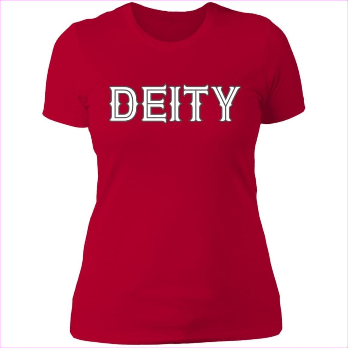 Red - Deity Ladies' Boyfriend T-Shirt - Womens t-Shirts at TFC&H Co.