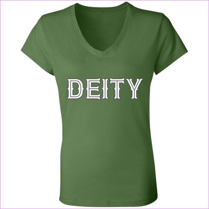 Leaf Deity Ladies' Jersey V-Neck T-Shirt - Women's T-Shirts at TFC&H Co.
