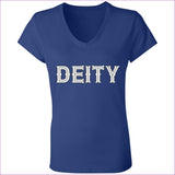 True Royal - Deity Ladies' Jersey V-Neck T-Shirt - Womens T-Shirts at TFC&H Co.