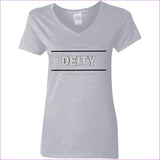 Sport Grey - Deity Ladies' V-Neck T-Shirt - Womens T-Shirts at TFC&H Co.
