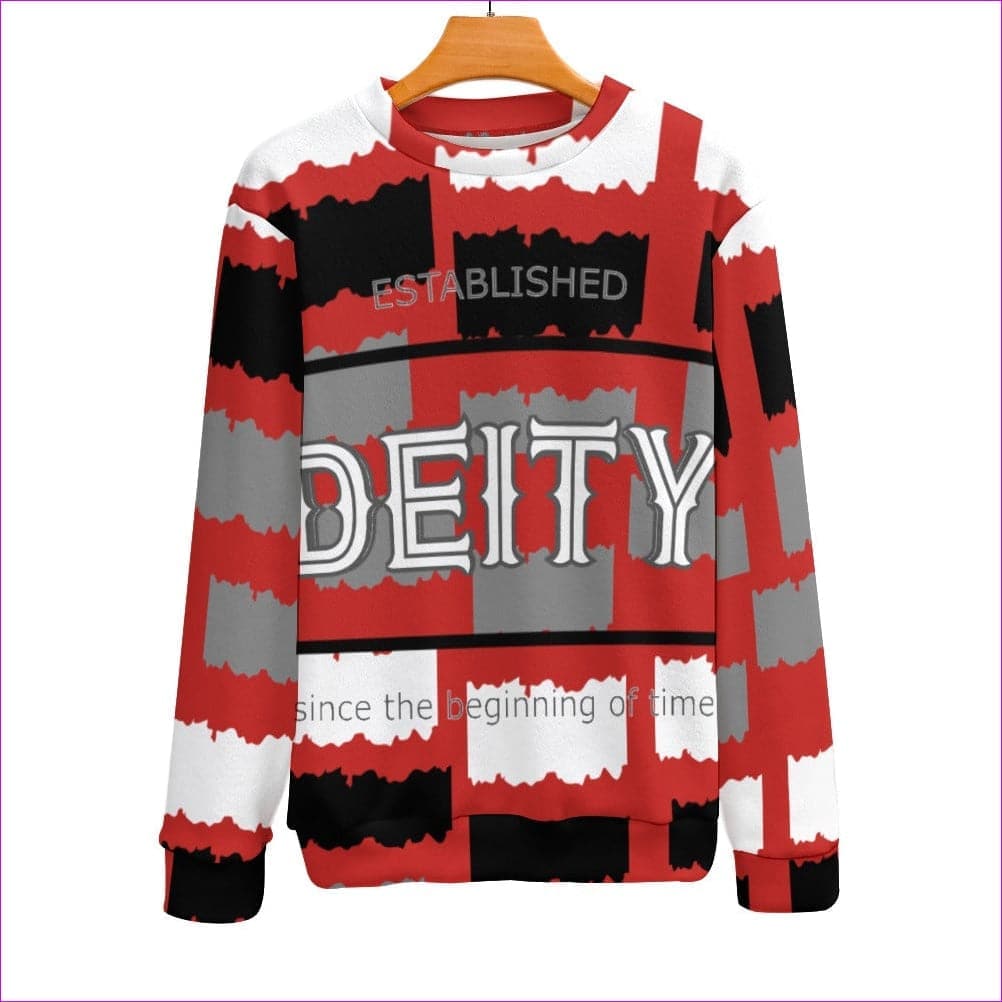 FireBrick - Deity Men's Crew Neck Sweater - mens sweater at TFC&H Co.