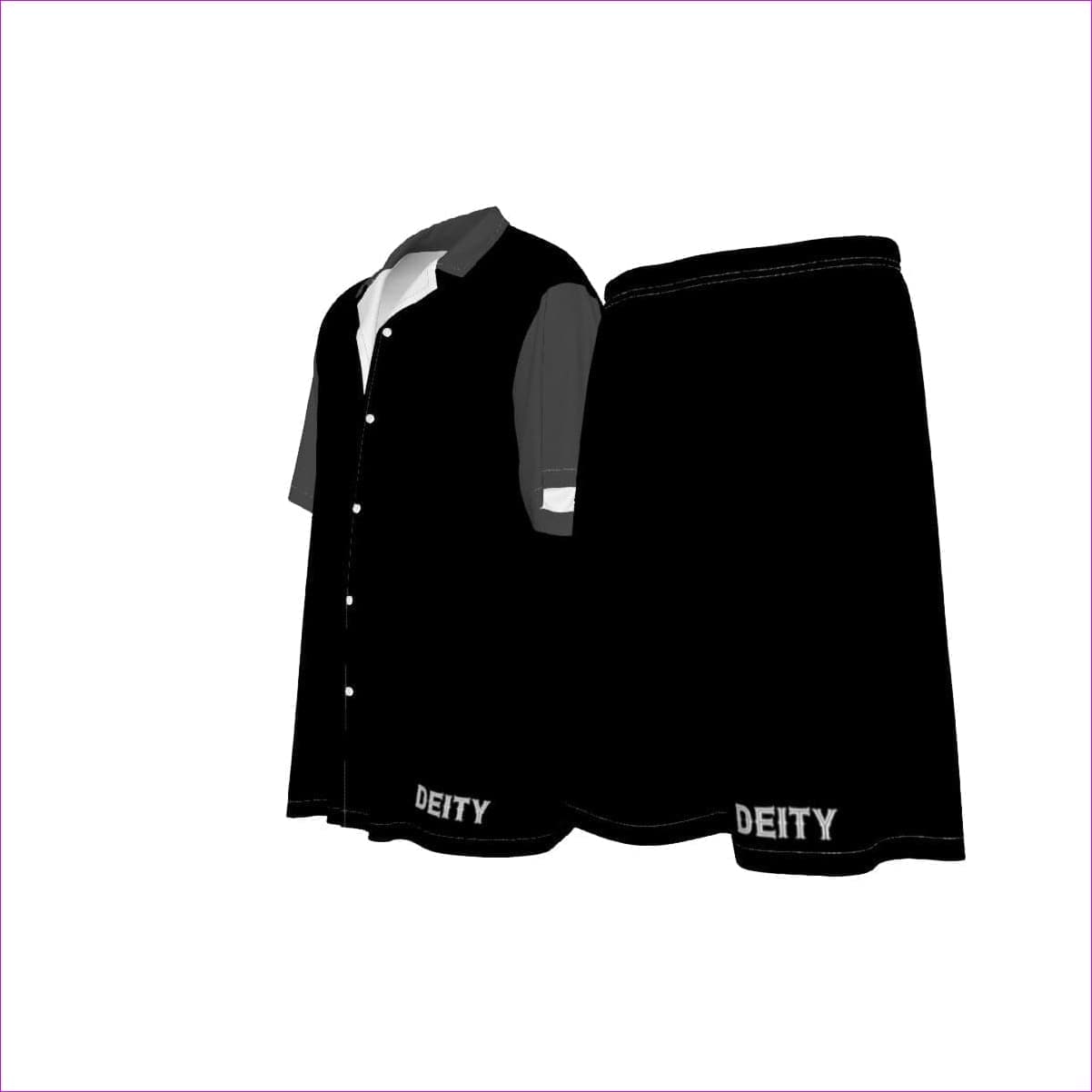 - Deity Men's Imitation Silk Short Set - mens short set at TFC&H Co.