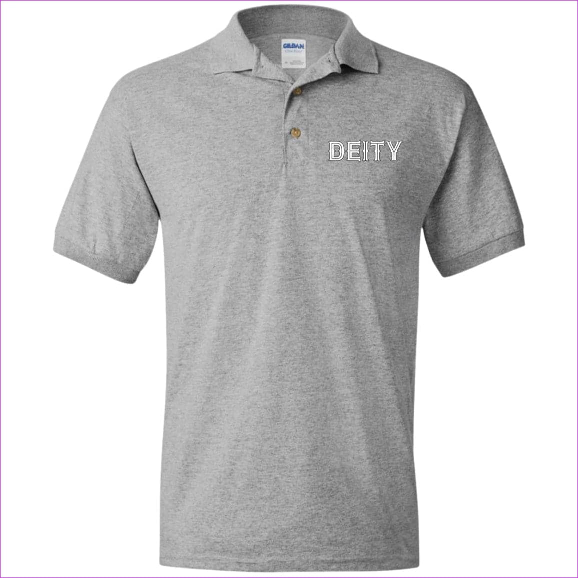 Sport Grey Deity Men's Jersey Polo Shirt - Men's Polo Shirts at TFC&H Co.