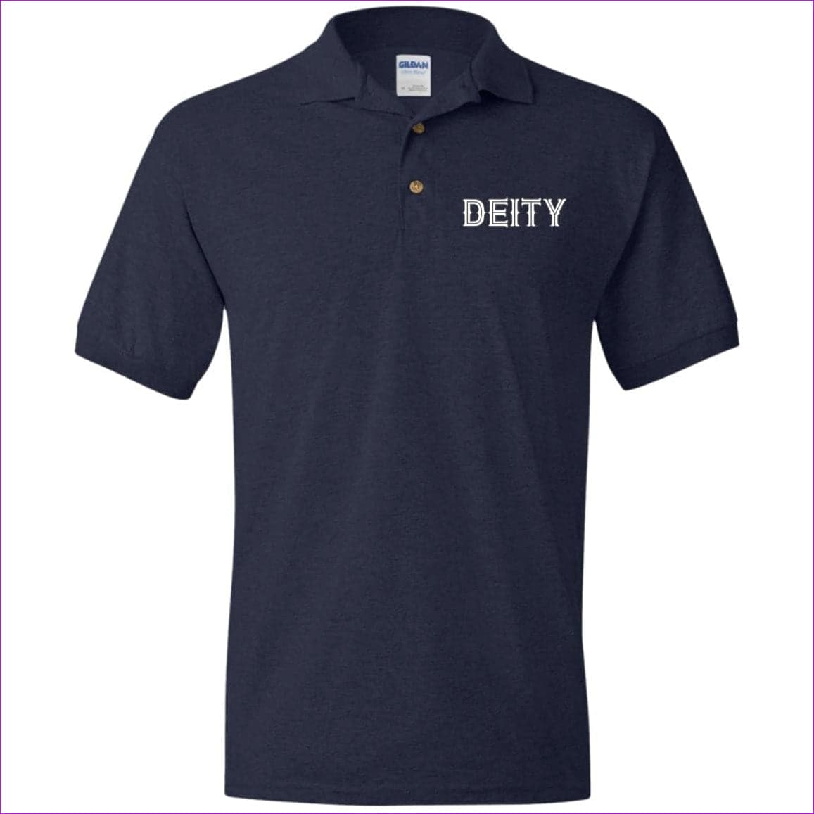 Navy Deity Men's Jersey Polo Shirt - Men's Polo Shirts at TFC&H Co.