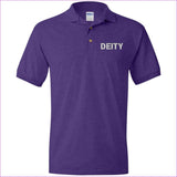 Purple - Deity Men's Jersey Polo Shirt - Mens Polo Shirts at TFC&H Co.