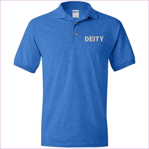 Royal - Deity Men's Jersey Polo Shirt - Mens Polo Shirts at TFC&H Co.