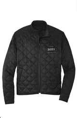 Deep Black - Deity Men's Quilted Full-Zip Jacket - Mens Jackets at TFC&H Co.
