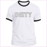 White Jet Black - Deity Men's Ringer Tee - Mens T-Shirts at TFC&H Co.
