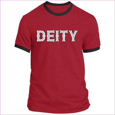 Red Jet Black - Deity Men's Ringer Tee - Mens T-Shirts at TFC&H Co.