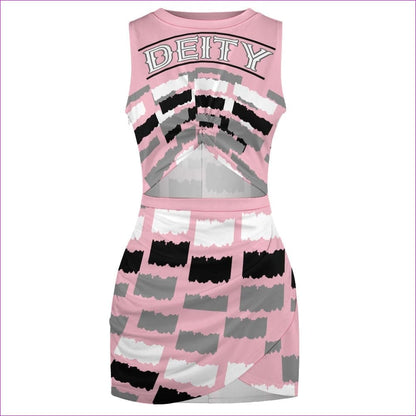 Pink Deity Navel-Baring Cross-Fit Hip Skirt - women's dress at TFC&H Co.