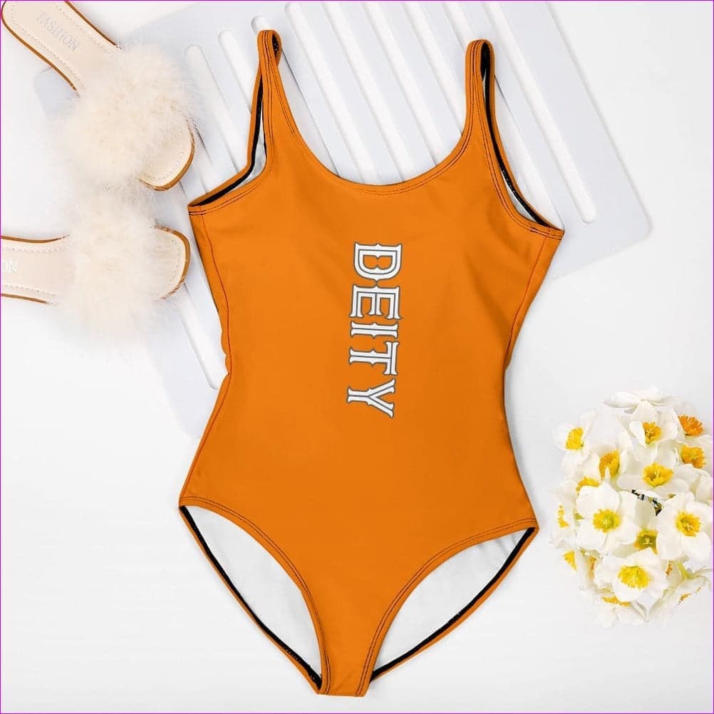 Darkorange - Deity One Piece Swimsuit - 7 colors - womens one piece swimsuit at TFC&H Co.
