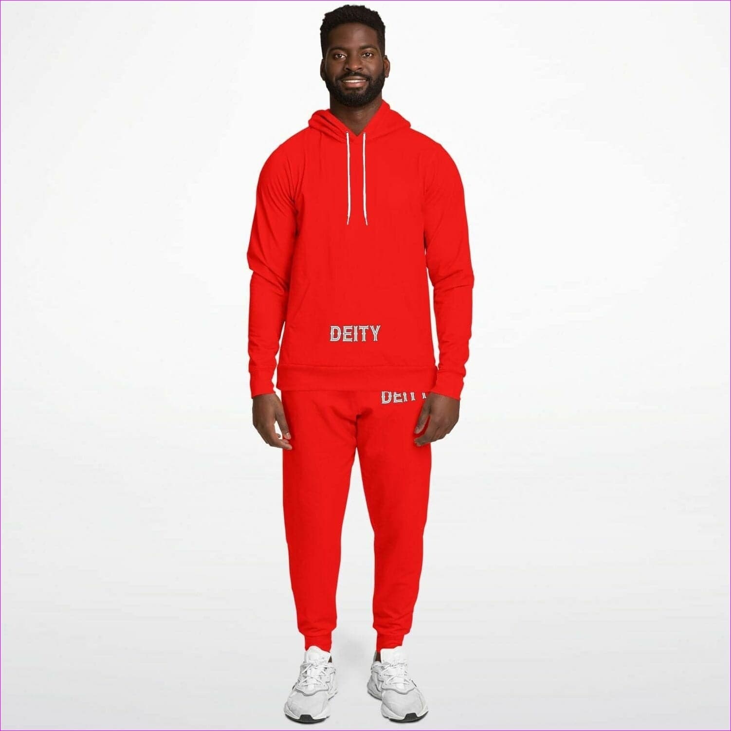 - Deity Premium Red Athletic Jogging Suit - Athletic Hoodie & Jogger - AOP at TFC&H Co.