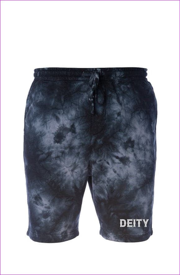Tie Dye Black - Deity Premium Tie Dye Fleece Shorts - mens shorts at TFC&H Co.