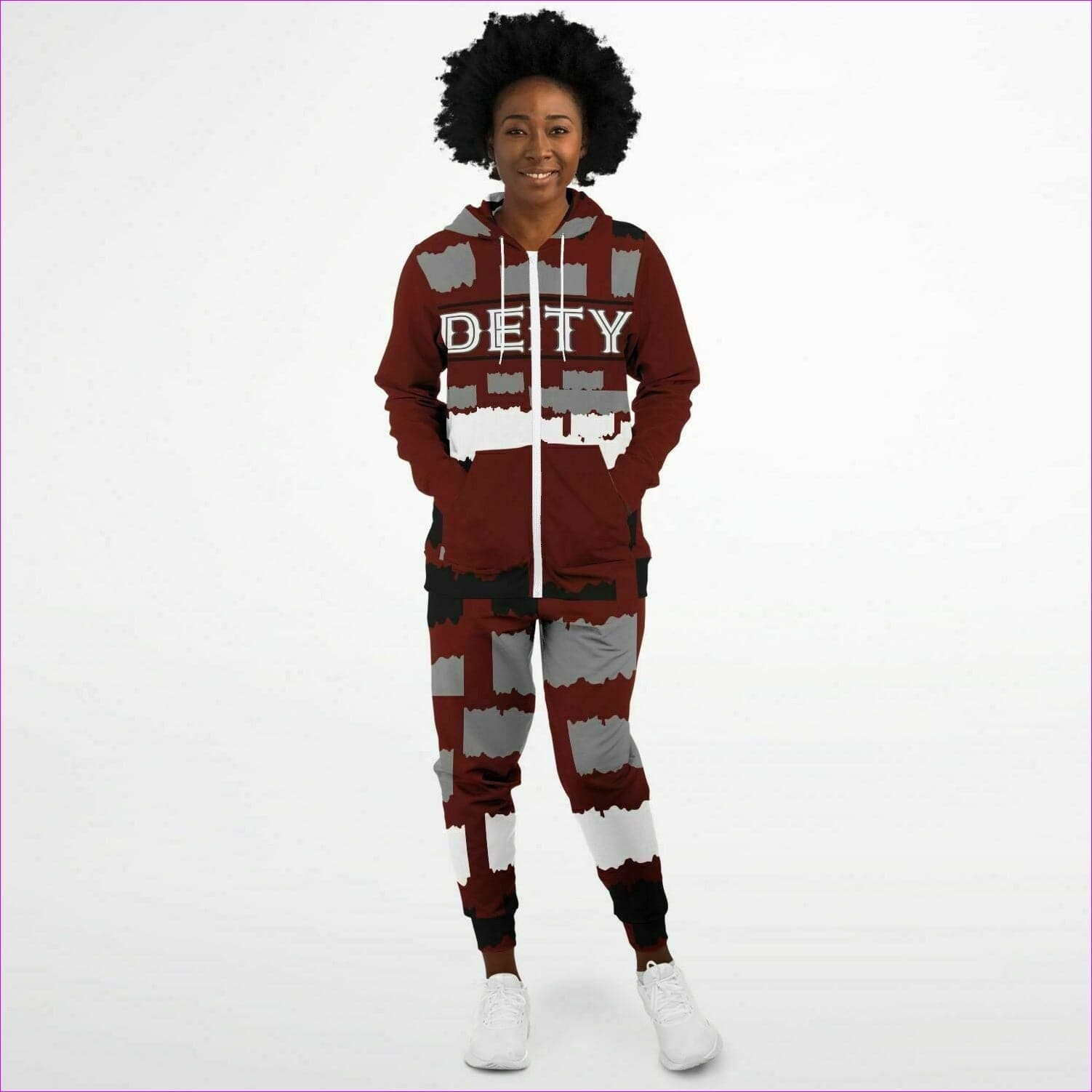 - Deity Premium Zip-Up Jogging Set for Men & Women - Fashion Ziphoodie & Jogger - AOP at TFC&H Co.