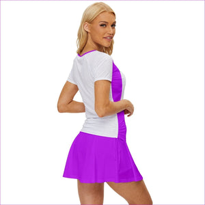 - Deity Purple Color Block Womens Sports Wear Set - athletic-workout-sets at TFC&H Co.
