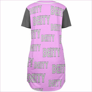 - Deity Repeat Womens & Teen's Baseball Jersey Dress - Baseball Jersey Dress - AOP at TFC&H Co.