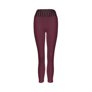 - Deity Sport Organic Women’s Full-Length Leggings - Cinna Red - womens leggings at TFC&H Co.