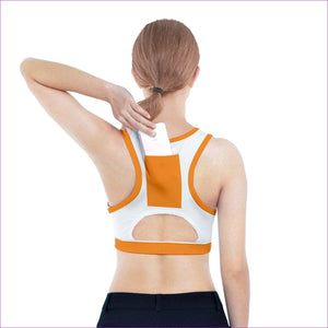 - Deity Sports Bra With Pocket - Orange - womens sports bra at TFC&H Co.