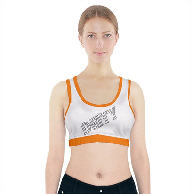 Deity Sports Bra With Pocket - Orange - women's sports bra at TFC&H Co.