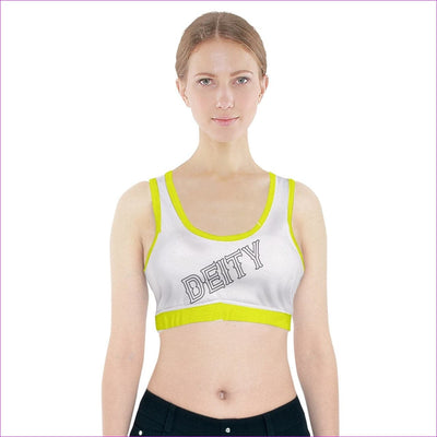 - Deity Sports Bra With Pocket - Yellow - womens sports bra at TFC&H Co.