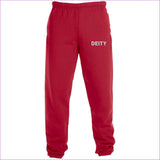True Red - Deity Sweatpants with Pockets - unisex jogging pants at TFC&H Co.