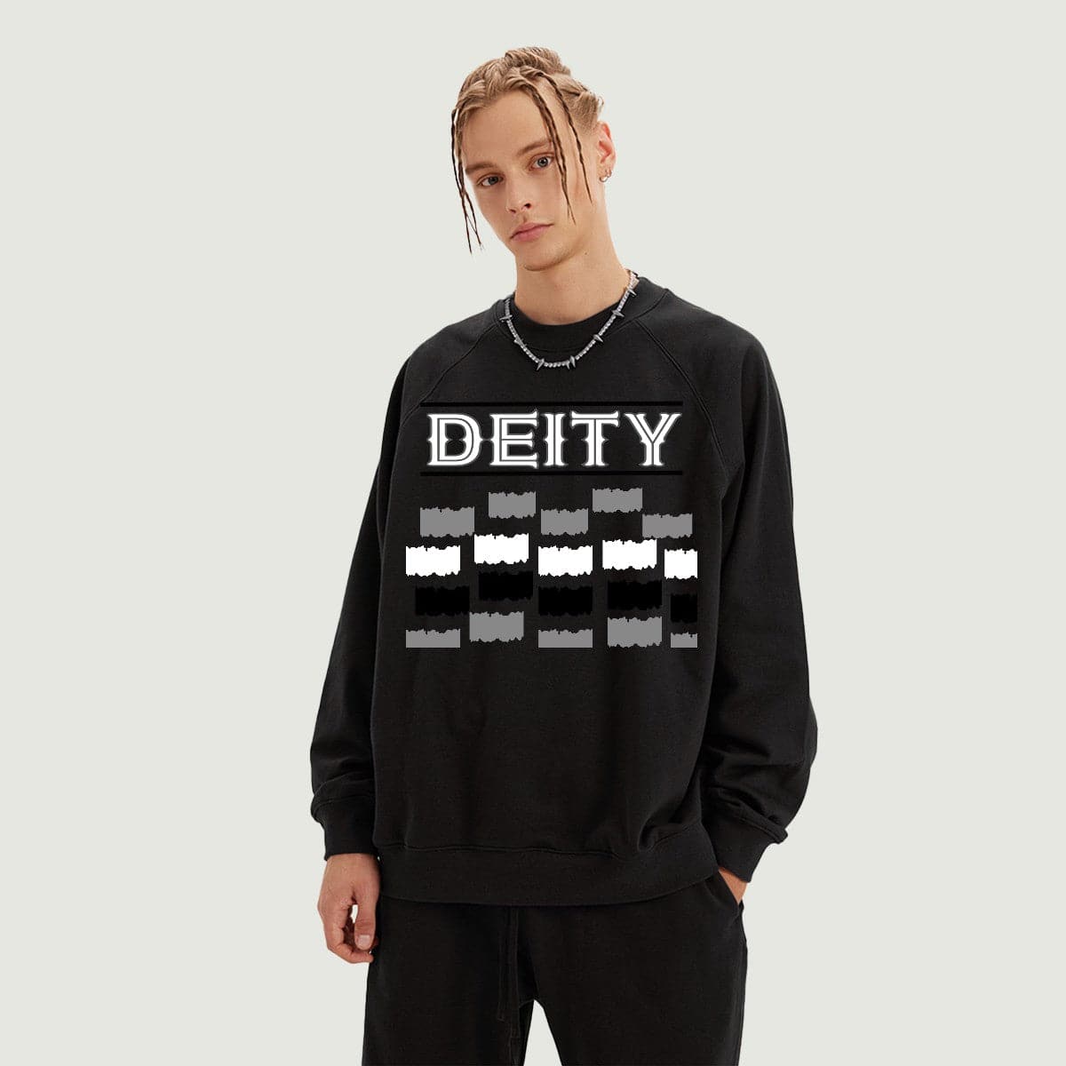 Black S Deity Unisex Heavyweight Fleece-lined Sweatshirt | 100% Cotton - Unisex Sweatshirt at TFC&H Co.