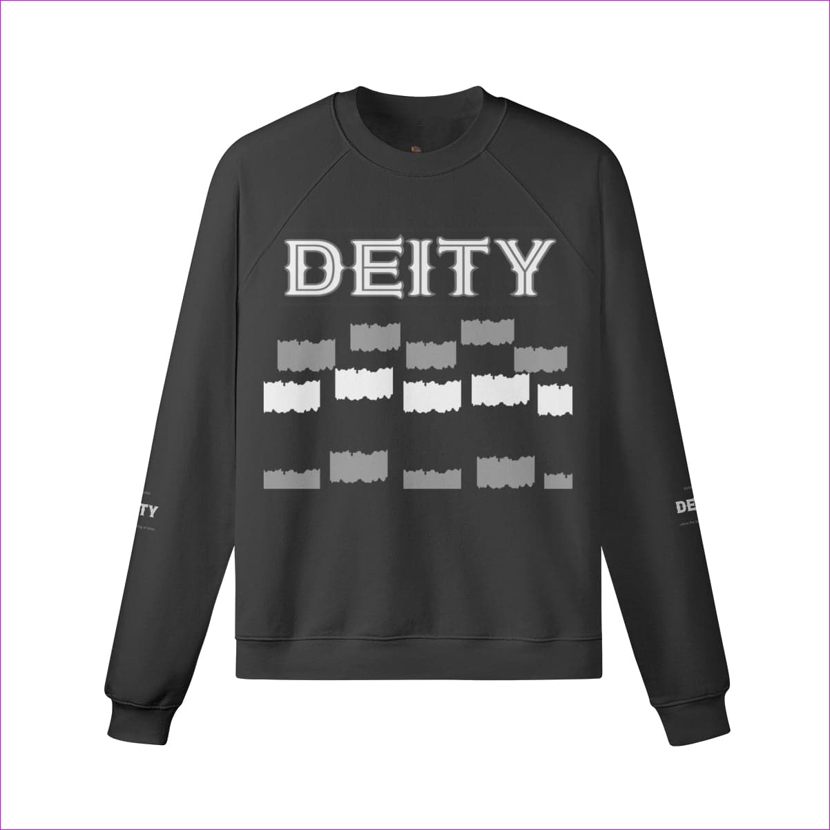 Black - Deity Unisex Heavyweight Fleece-lined Sweatshirt | 100% Cotton - Unisex Sweatshirt at TFC&H Co.