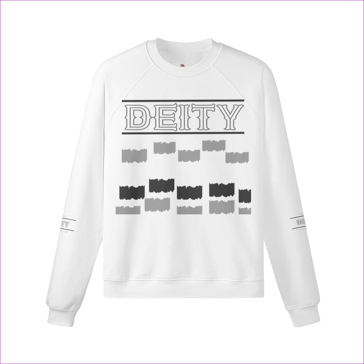 White - Deity Unisex Heavyweight Fleece-lined Sweatshirt | 100% Cotton - Unisex Sweatshirt at TFC&H Co.
