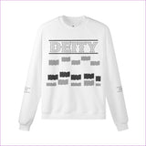 White Deity Unisex Heavyweight Fleece-lined Sweatshirt | 100% Cotton - Unisex Sweatshirt at TFC&H Co.