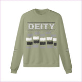 Matcha Green Deity Unisex Heavyweight Fleece-lined Sweatshirt | 100% Cotton - Unisex Sweatshirt at TFC&H Co.