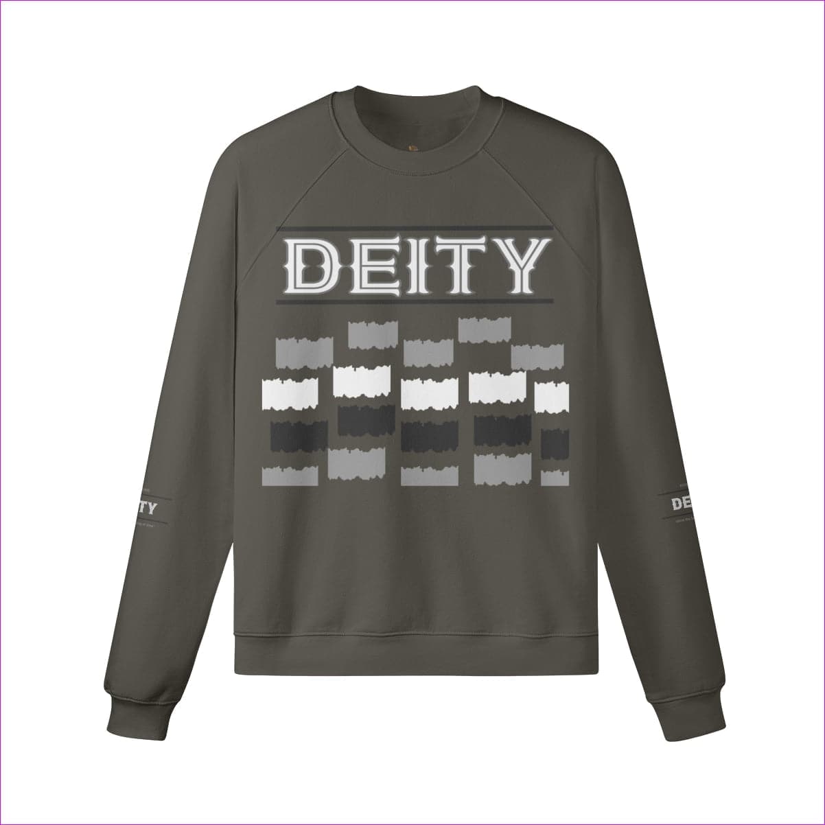 Charcoal Gray - Deity Unisex Heavyweight Fleece-lined Sweatshirt | 100% Cotton - Unisex Sweatshirt at TFC&H Co.