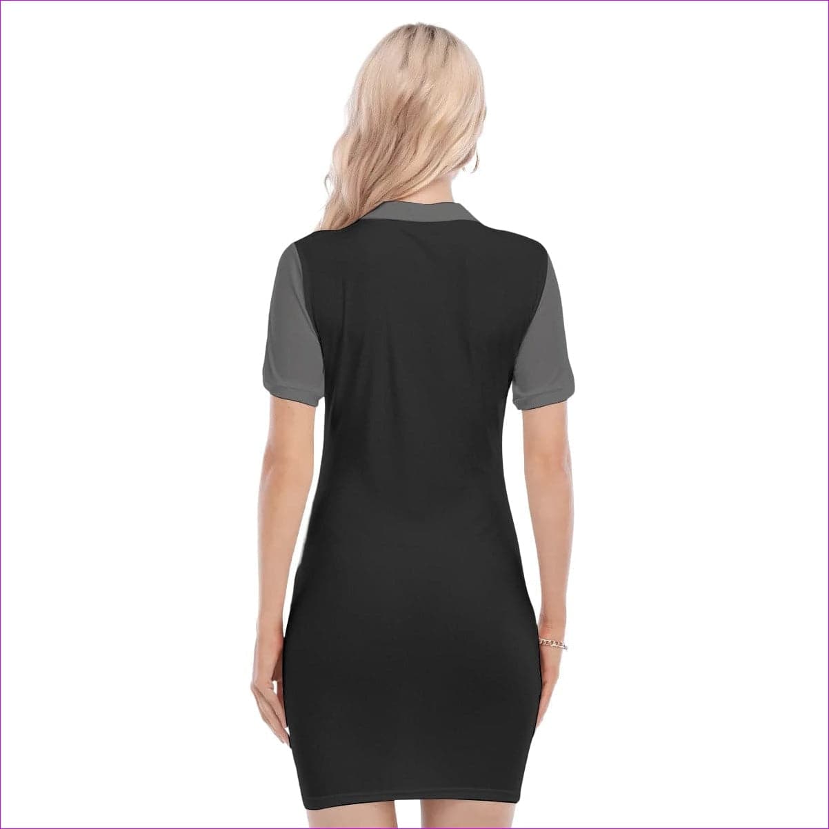 - Deity Womens Black Polo Collar Dress - womens polo dress at TFC&H Co.