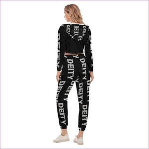 - Deity Womens Crop Hoodie Sports Sets - womens jogging suit at TFC&H Co.