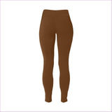 M Deity Brown Women's High Waist Leggings(ModelL44)(Plus Size) - Deity Womens High Waist Leggings Voluptuous (+) Plus Size - 10 Colors - womens leggings at TFC&H Co.