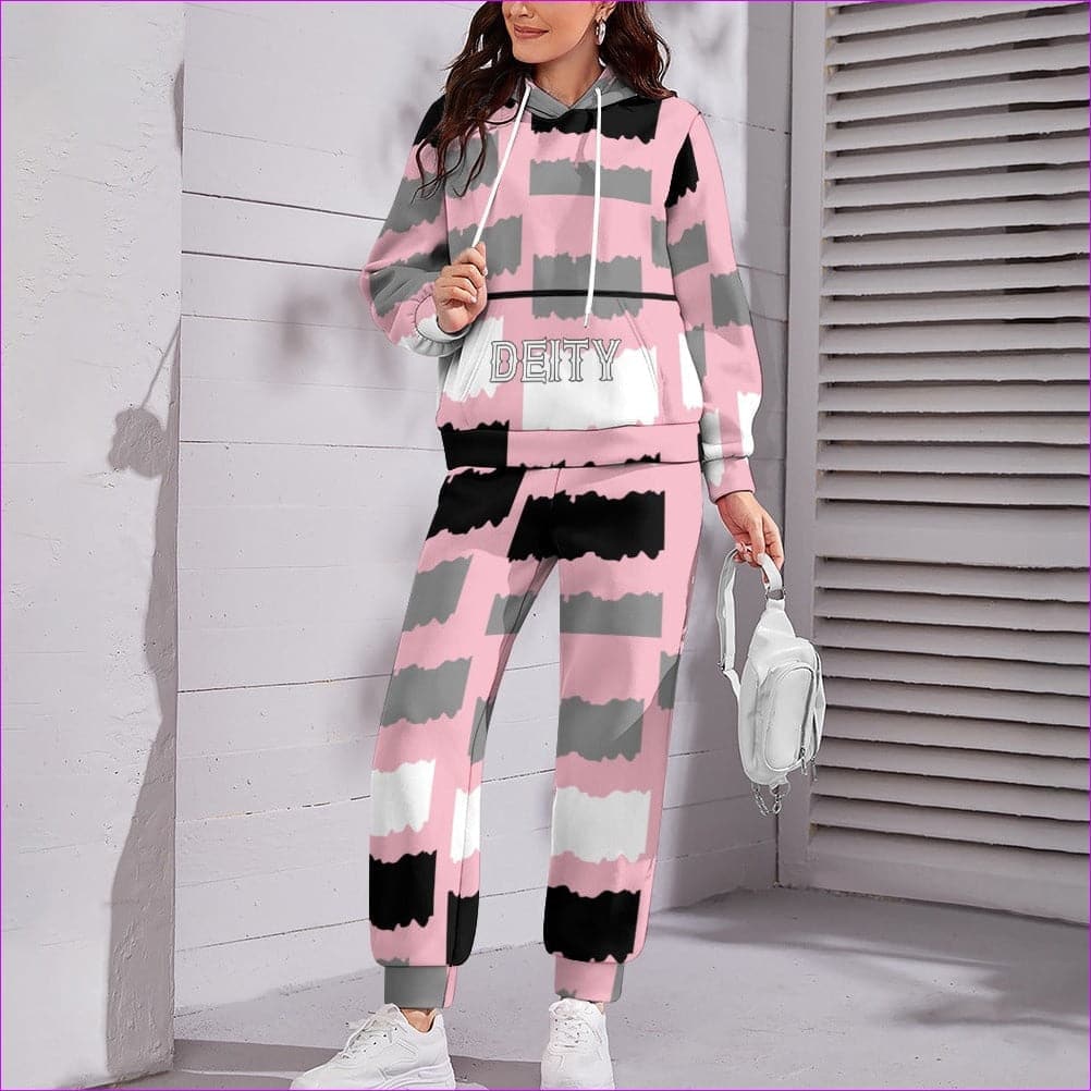 Deity Womens Hooded Sweatshirt Set - 4 options - women's jogging suit at TFC&H Co.