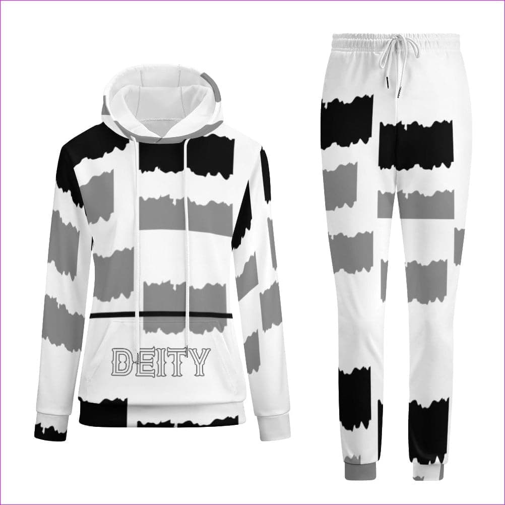 White Deity Womens Hooded Sweatshirt Set - 4 options - women's jogging suit at TFC&H Co.