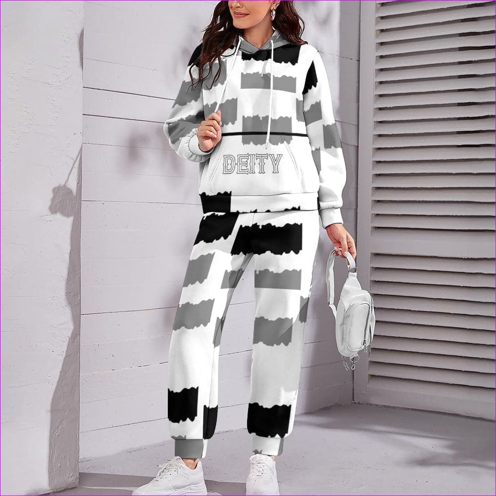 Deity Womens Hooded Sweatshirt Set - 4 options - women's jogging suit at TFC&H Co.