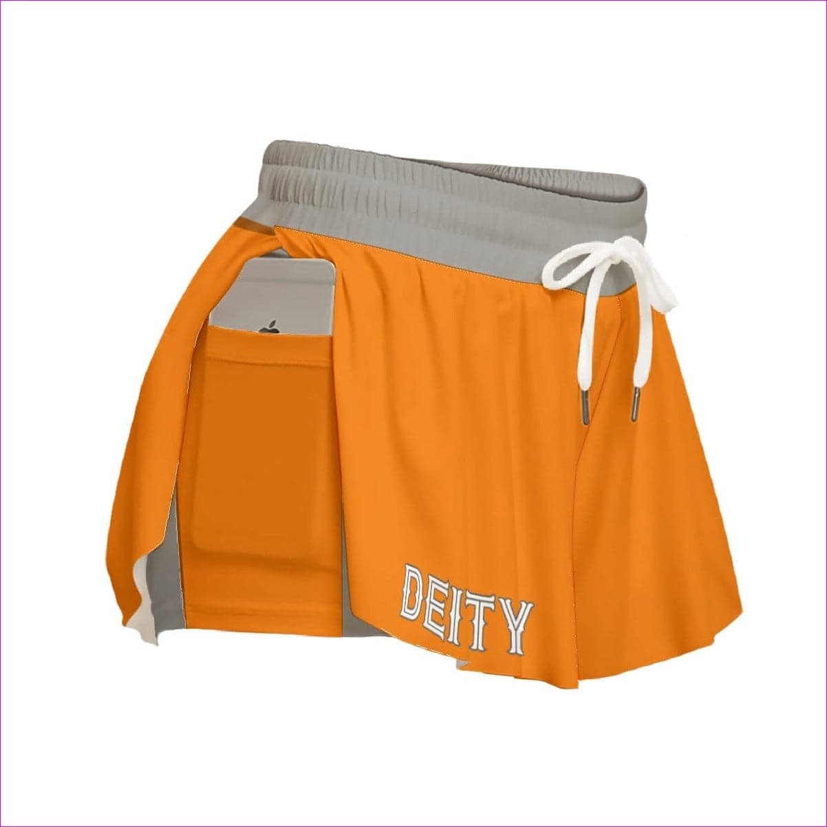 Orange - Deity Womens Orange Sport Culottes With Pocket - womens skirt at TFC&H Co.
