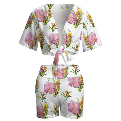 Delightful Beach Sports Two Piece Suit - 2 options - women's crop top & shorts set at TFC&H Co.